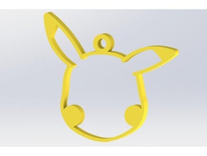 pikachu pendiente aretes accesorios arete el collar pokemon 3d print model - Mito3D