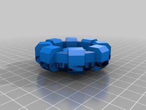 arc reactor low poly oggetti di scena cosplay il ferro ironman basso uomo poli reattore 3d print model - Mito3D