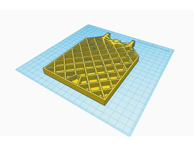 spacex falcon 9-raster fin Achterbahn Dekor 9 grid 3D print model - Mito3D