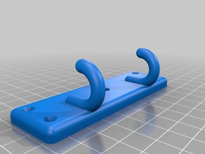 dual hook organization customized 3d print model - Mito3D