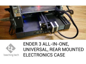 ender 3 all one universal rear electronics case 3d printer parts mks gen l skr 13 teaching tech aid 3d print model - Mito3D