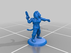 aslan blaster - Reisenden Spiele megatraveller 3d print model - Mito3D