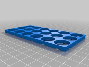 my customized basic 18650 tray holder electronics 3d print model - Mito3D
