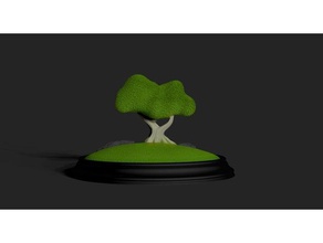 poco de la base del árbol La impresión en 3d bonsai el japonés rocas 3d print model - Mito3D