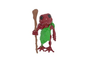 frog folk staff 3d printing boardgame cute dnd miniature dragon druid dungeon dungeons dragons grung leaf nature pathfinder sorcerer tabletop gaming rpg water wizard 3d print model - Mito3D