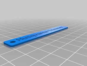 husqvarna trimmer gas kann tag Schlüsselanhänger kundengebundene 3d print model - Mito3D