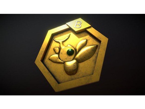 metabee medal - medalla keychains anime medabots pla 3d print model - Mito3D