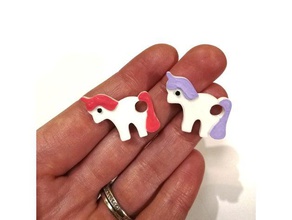 unicorn keychain charm keychains 1980s 80s eraser girl girly horse jewelry school 3d print model - Mito3D