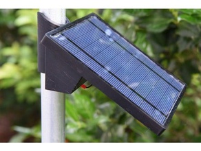 panel solar para montaje en poste y electrónica del recinto diy 3d print model - Mito3D