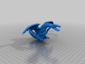 kanatlı ejderha uab blazer ıı oyuncaklar ve oyunlar dungeons dragons canavar 3d print model - Mito3D