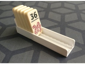 heckmeck de baldosas rack juguetes y accesorios juego boardgame juegos pickomino 3d print model - Mito3D