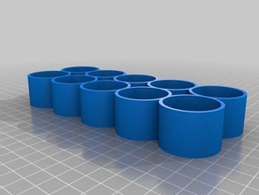 mi personalizados paramétrico de la botella bandeja pequeña e-líquido pintura barniz uñas botellas organización personalizado 3d print model - Mito3D