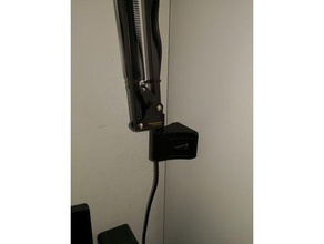 pc microphone wall support computer 3d print model - Mito3D
