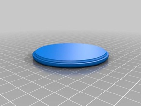 my customized simple parameterized cup lid 1 kitchen & dining 3d print model - Mito3D