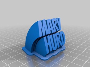 mary hurd office customized 3d print model - Mito3D