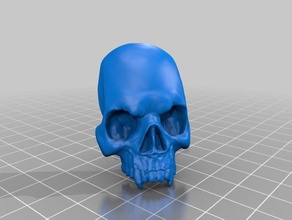 vampire skull flat back sculptures 3d print model - Mito3D