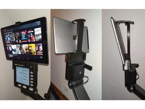 concept 2 rower tablet support household holder stand 3d print model - Mito3D
