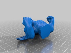 buff kafatası İblis 3d baskı kanatlar 3d print model - Mito3D