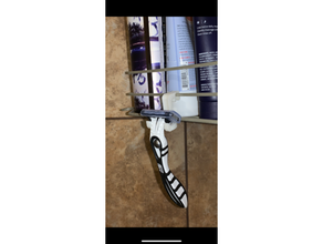 razor holder bathroom accessories hook organizer 3d print model - Mito3D