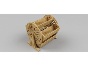 storage carousel organization basket baskets thread threaded rod wheel 3d print model - Mito3D