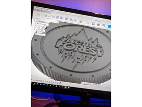 electric forest coin coins & badges 3d print model - Mito3D