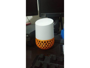 hexagon pattern google home base audio 3d print model - Mito3D