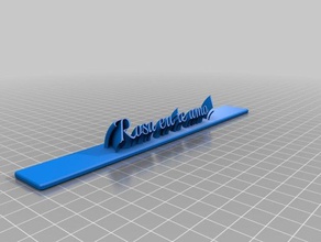 my customized sweeping rosa valentine day office 3d print model - Mito3D