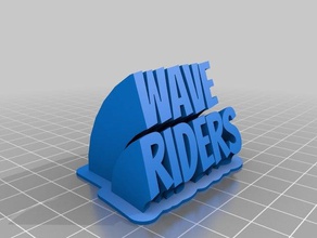 wave-Fahrer office kundengebundene 3d print model - Mito3D