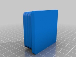 2x2 steel tubing end cap hobby 3d print model - Mito3D