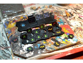 l'infini tokens et panneau de contrôle jouets & jeux 28mm infinity jeu miniature jeton 3d print model - Mito3D