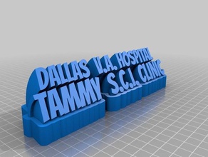 tammy sci office personalizado 3d print model - Mito3D