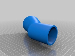 paramétrique de la pipe trémie pièces personnalisé 3d print model - Mito3D