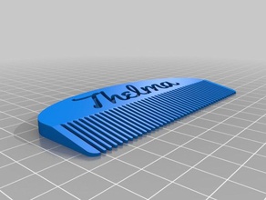 my customized comb bathroom 3d print model - Mito3D