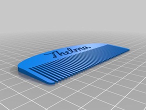 my customized comb bathroom 3d print model - Mito3D