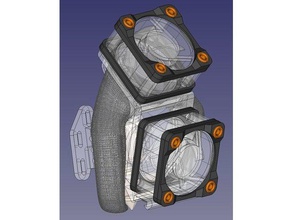 ventola ammortizzatori fori per le viti di protezione Stampante 3d accessori parti 40mm Ventola da raffreddamento fan 3d print model - Mito3D