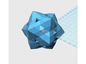 convex geodesic 4v pattern 0 1 9 10 math art sphere star 3d print model - Mito3D