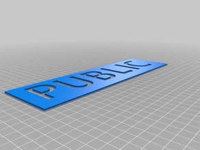 sentier des pochoirs 1 personnalisé 3d print model - Mito3D