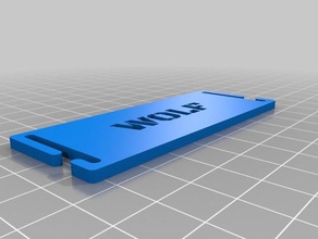 meine angepasste molle name tag - sport & im freien kundengebundene 3d print model - Mito3D