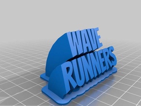 wave runners de la oficina personalizado 3d print model - Mito3D