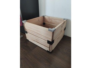 connettori fai da te scatole di legno il box arredamento la decorazione scrivania facile easy print mobili casa per ikea minimo minimalista organizzatore saver scatola stoccaggio utile 3d print model - Mito3D