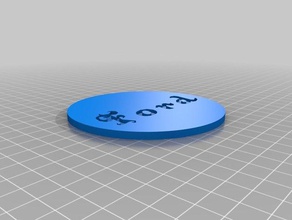ford drink coaster 3d printing customized 3d print model - Mito3D