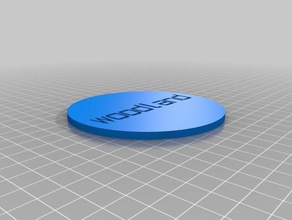 woodland customizeable trinken coaster 3d-drucken kundengebundene 3d print model - Mito3D