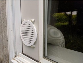 capot de ventilateur climatiseur grille verser l'air climatis les pièces rechange conditionneur d'air la climatisation refroidissement le couvercle fan conduits ventilation fenêtre 3d print model - Mito3D