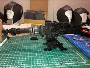 gigante torre de arma 28mm scifi naval gun brinquedos & games 40k bfg wargame modelo terreno warhammer 3d print model - Mito3D