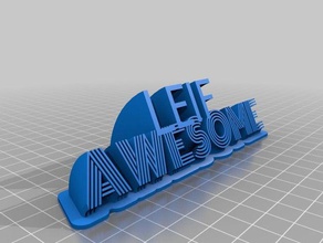 leif signos y logotipos personalizado 3d print model - Mito3D