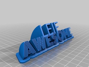 leif les signes et logos personnalisé 3d print model - Mito3D