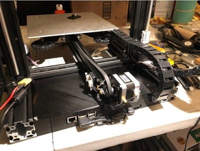 melzi carcasa cable de la cadena montaje Impresora 3d accesorios alojamiento ender 3 caso 3d print model - Mito3D
