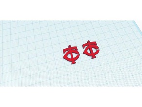 minn gêmeos earings A impressão 3d 3d print model - Mito3D