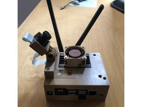 nvidia jetson nano cas de l'électronique la boîte support caméra le couvercle boîtier nanobox nano-fort raspberry pi camera antenne wifi 3d print model - Mito3D