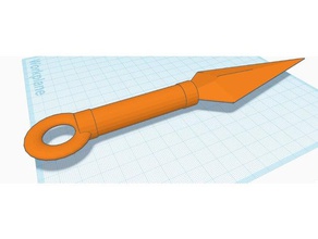 kunai faca de naruto traje 3d print model - Mito3D